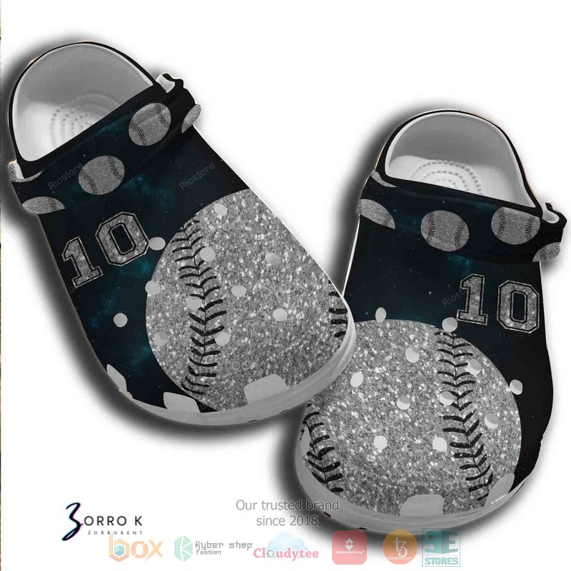 Bling Ball Baseball Sport Crocs Crocband Clogs Shoes Comfortable For Men Women and Kids