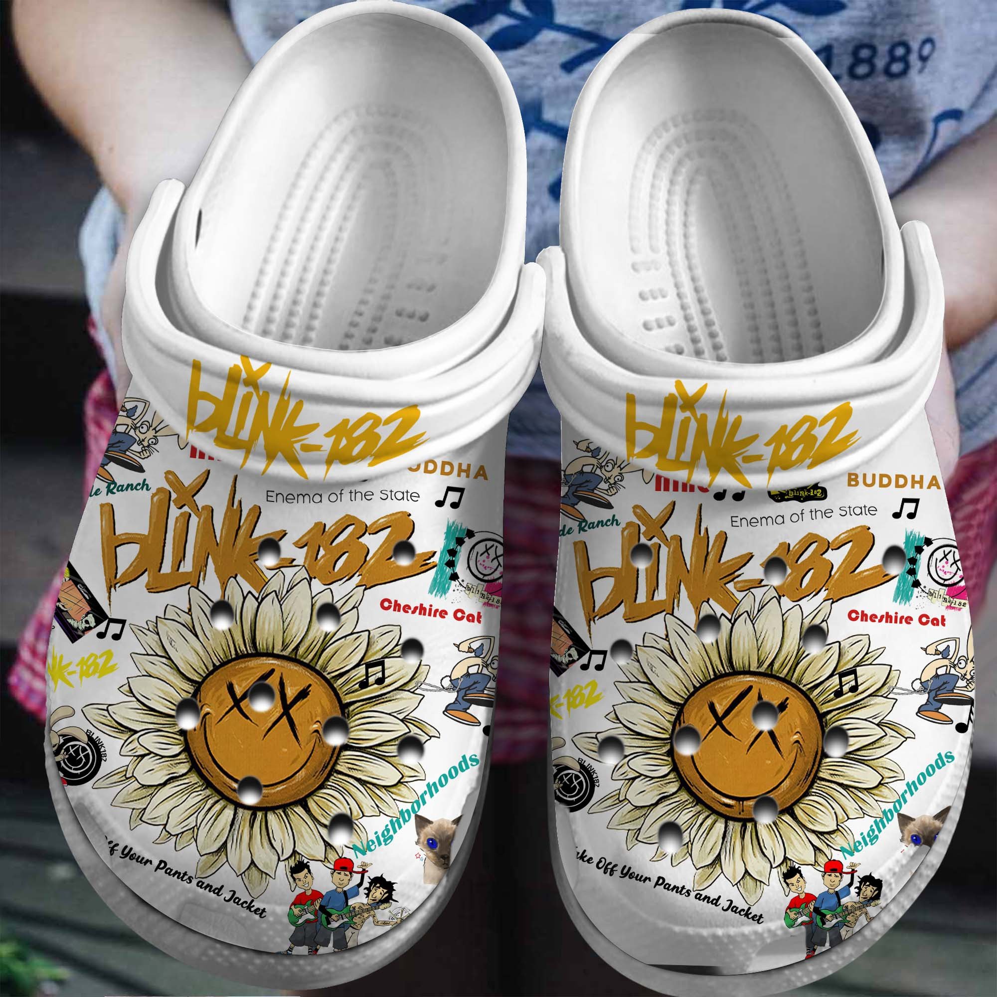 Blink-182 Band Music Crocs Crocband Clogs Shoes Comfortable For Men Women and Kids