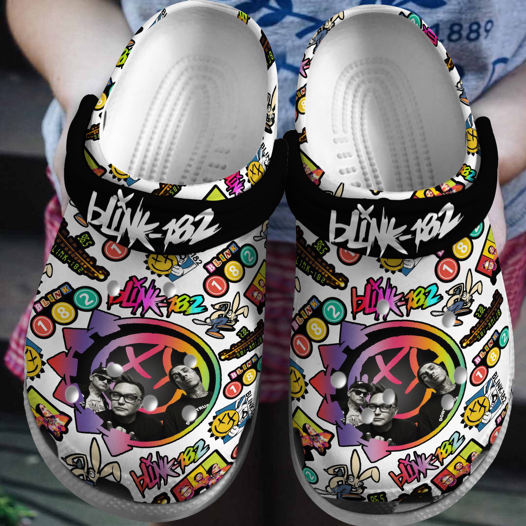 Blink 182 Music Crocs Crocband Clogs Shoes Comfortable For Men Women and Kids