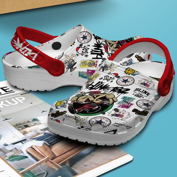 Blink 182 Music Crocs Crocband Clogs Shoes Comfortable For Men Women and Kids - Image 3