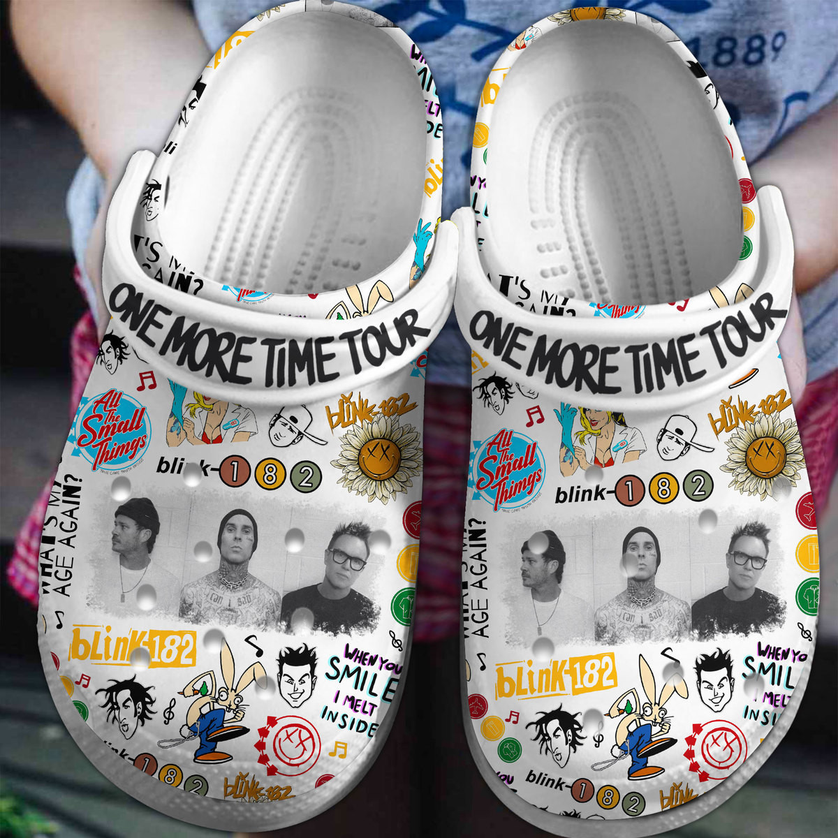 Blink 182 Music Crocs Crocband Clogs Shoes Comfortable For Men Women and Kids