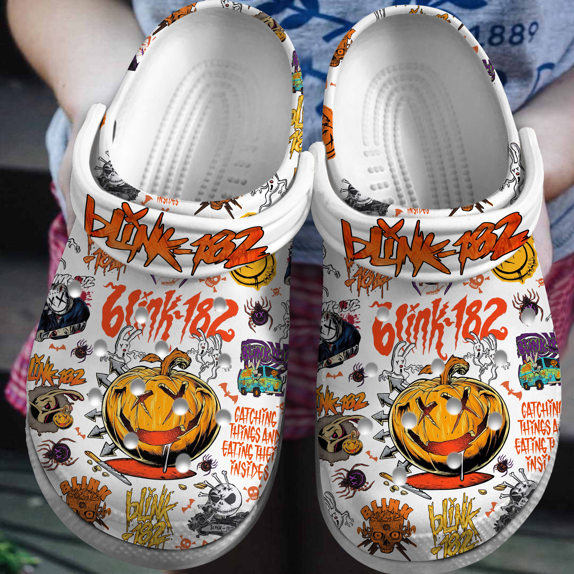 Blink 182 Music Crocs Crocband Clogs Shoes Comfortable For Men Women and Kids