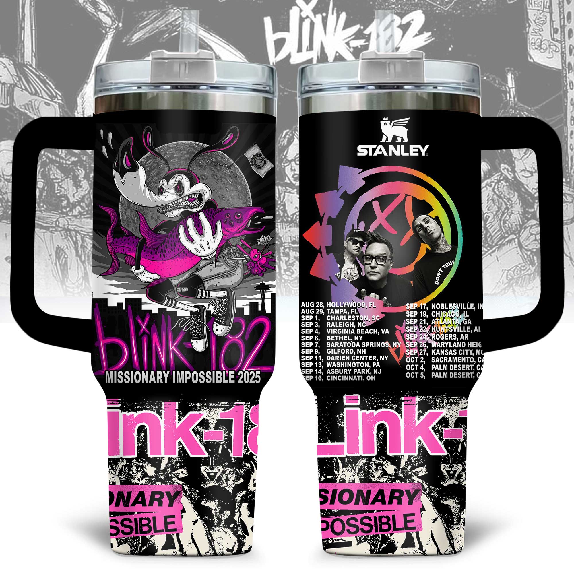 Blink-182 Music Custom Stanley Cup 40 oz 30 oz Tumbler With HandleTVC2301169