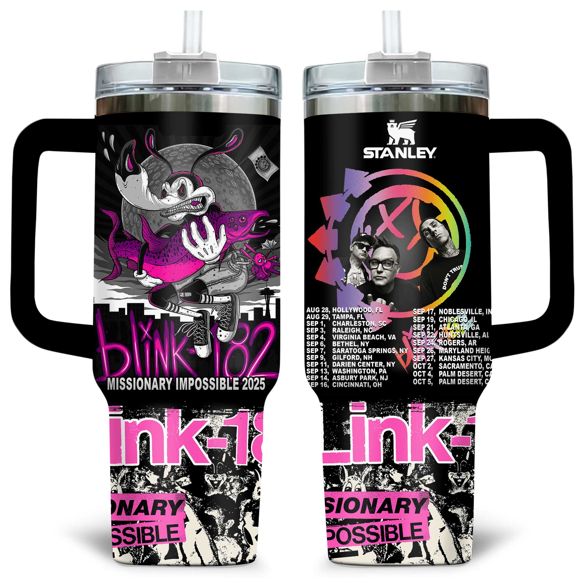 Blink-182 Music Custom Stanley Cup 40 oz 30 oz Tumbler With HandleTVC2301169 - Image 2