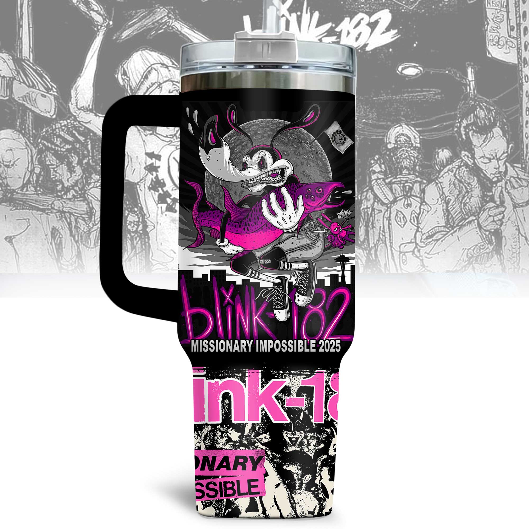 Blink-182 Music Custom Stanley Cup 40 oz 30 oz Tumbler With HandleTVC2301169 - Image 4