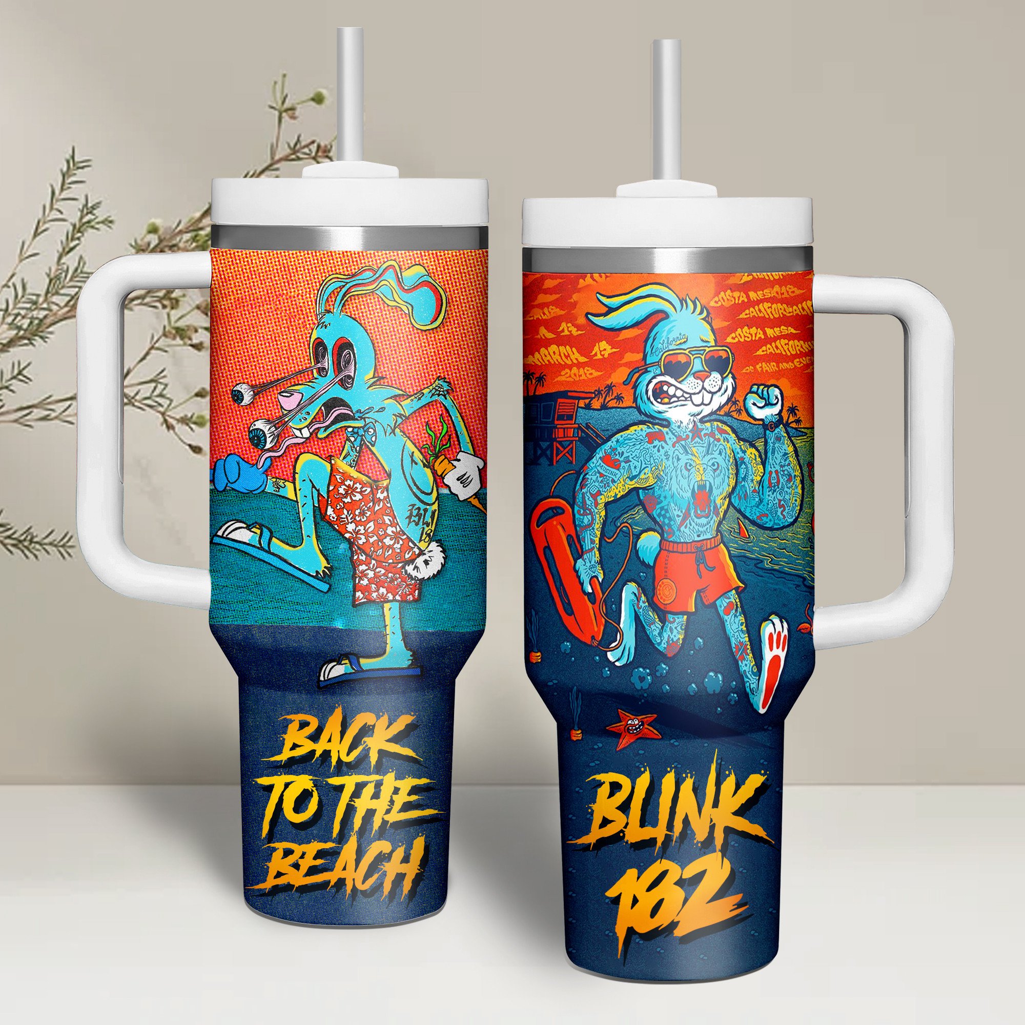 Blink-182 Music Custom Stanley Cup 40 oz 30 oz Tumbler With HandleTVC2301265