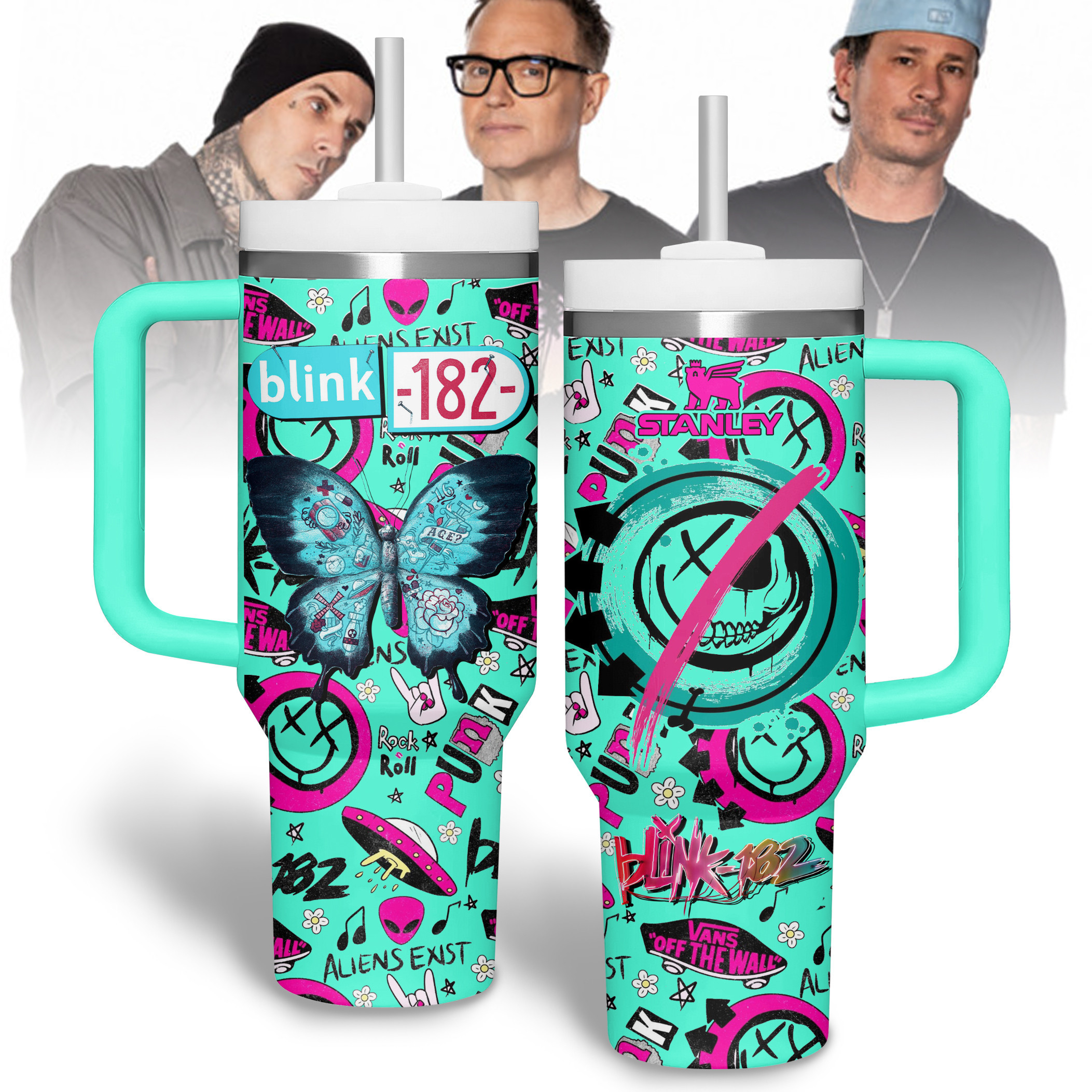 Blink-182 Music Custom Stanley Cup 40 oz 30 oz Tumbler With HandleTVC2301343