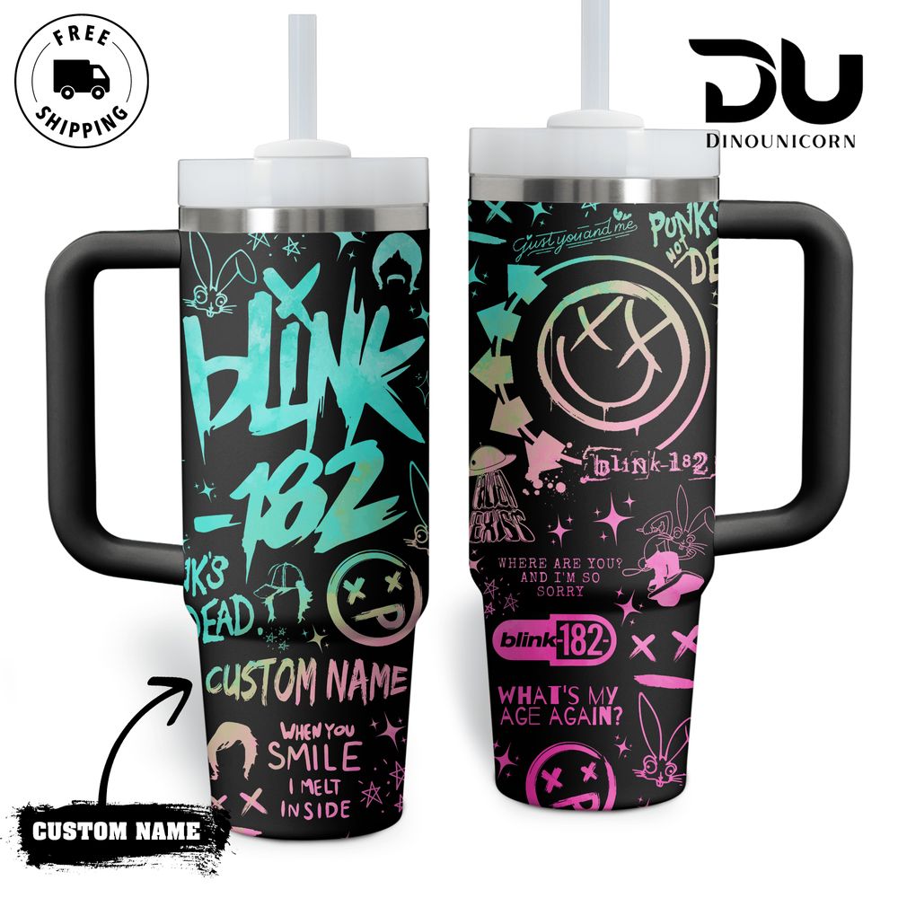 Blink-182 Music Custom Stanley Cup 40 oz 30 oz Tumbler With HandleTVC2301708