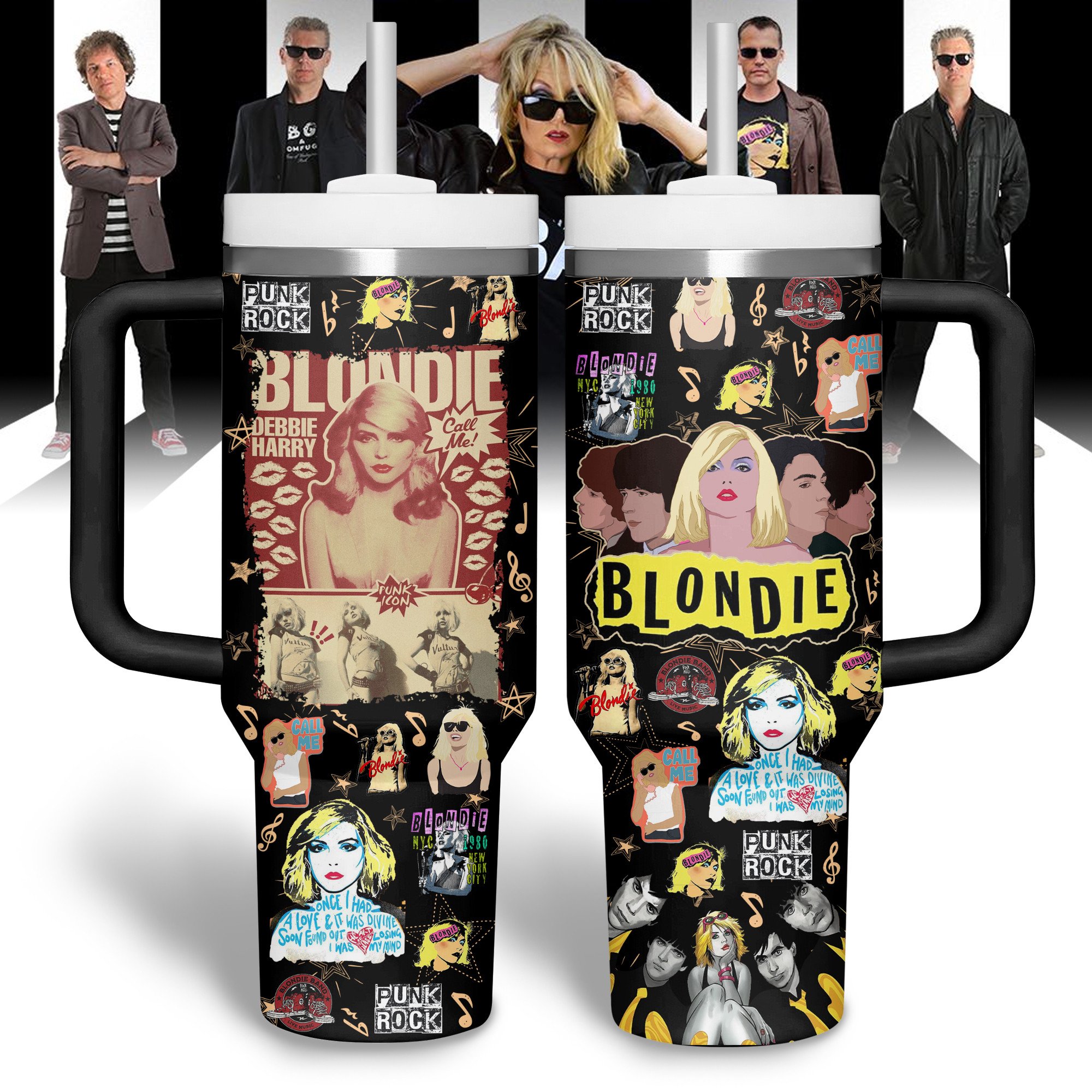 Blondie Music Custom Stanley Cup 40 oz 30 oz Tumbler With HandleTVC2301308