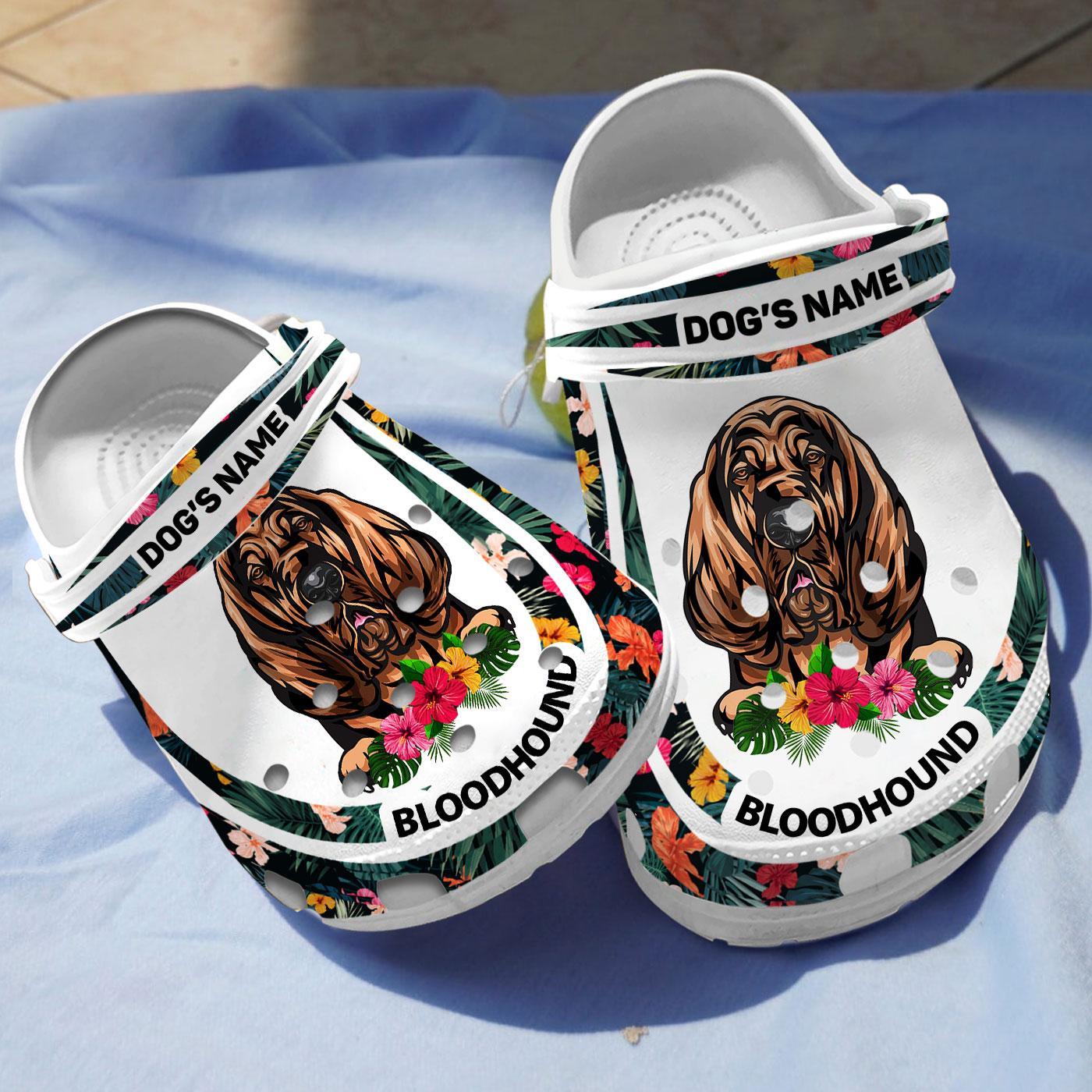 Bloodhound Dog Crocs Crocband Clogs Shoes Comfortable For Men Women and Kids