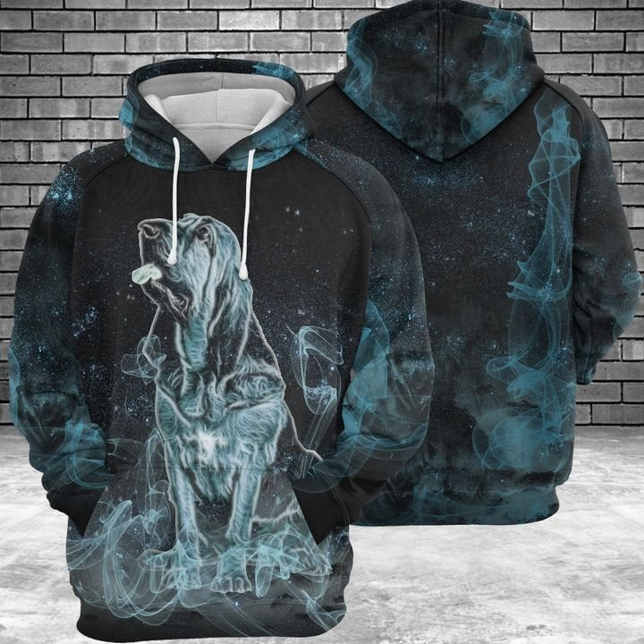 Bloodhound Galaxy 3D All Over Print Hoodie, Zip Hoodie