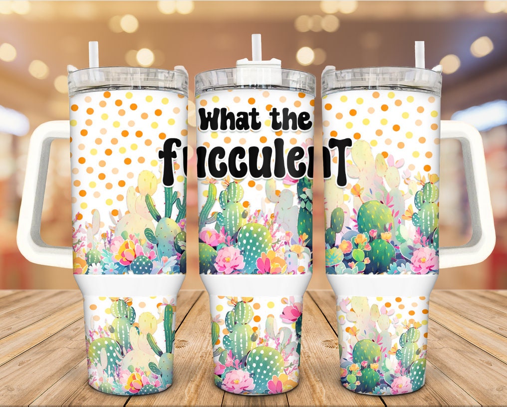 Blooming Fucculent Custom Stanley Cup 40 oz 30 oz Tumbler With HandleTVC2301934