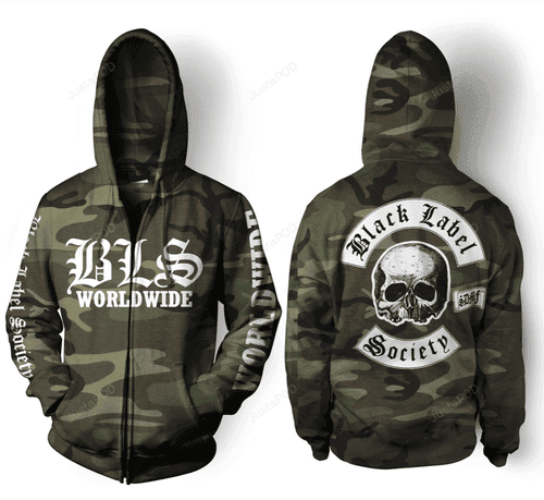 BLS Worldwide Black Label Society 3D All Over Print Hoodie, Zip Hoodie