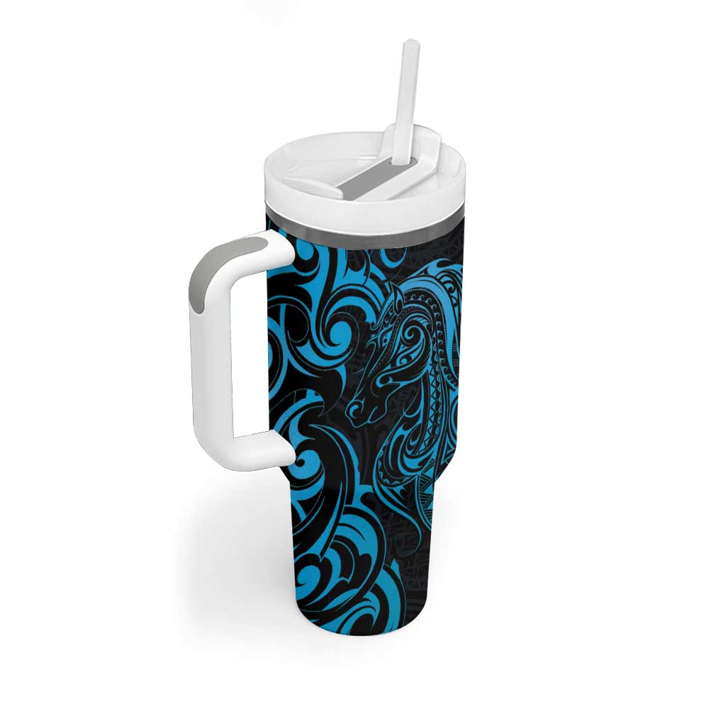 Blue Aoteara Horse Racing NZ Maori Custom Stanley Cup 40 oz 30 oz Tumbler With HandleTVC2301391 - Image 2