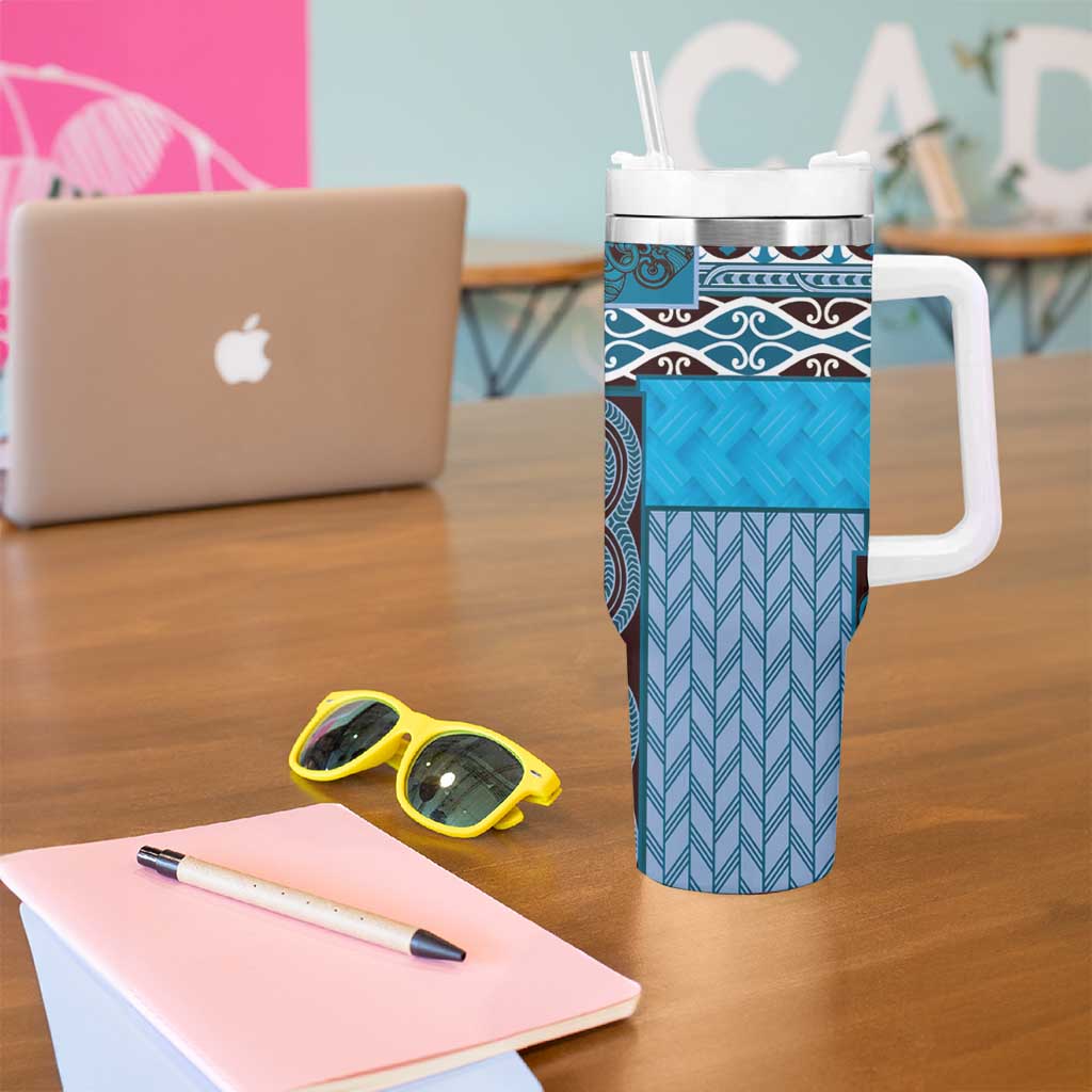 Blue Aotearoa Kowhaiwhai Pattern Custom Stanley Cup 40 oz 30 oz Tumbler With HandleTVC2301258 - Image 5