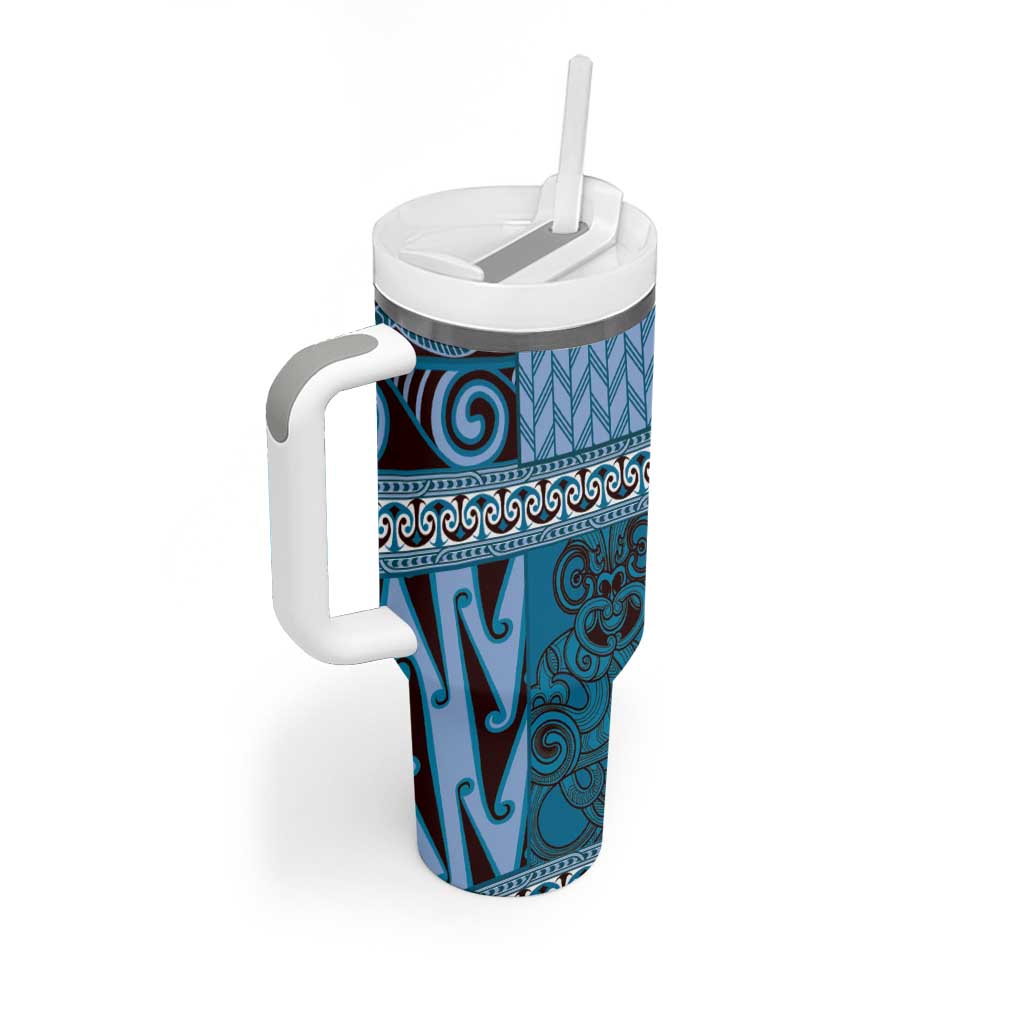 Blue Aotearoa Kowhaiwhai Pattern Custom Stanley Cup 40 oz 30 oz Tumbler With HandleTVC2301258 - Image 2