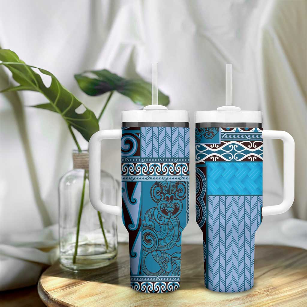 Blue Aotearoa Kowhaiwhai Pattern Custom Stanley Cup 40 oz 30 oz Tumbler With HandleTVC2301258 - Image 9