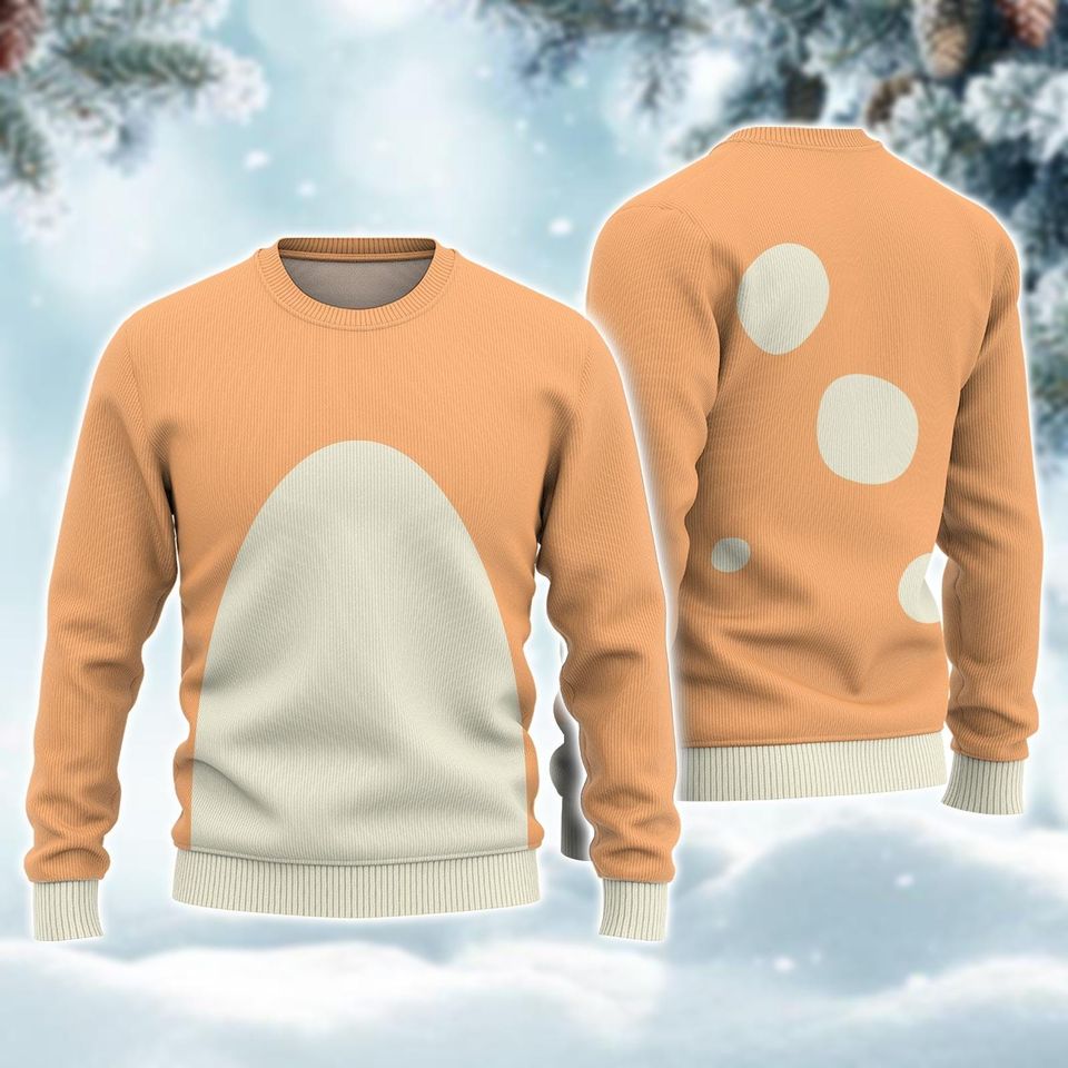 Blue Dog Cosplay Ugly Christmas Sweater, Mom Costume Sweater, Blue Dog Family Costume