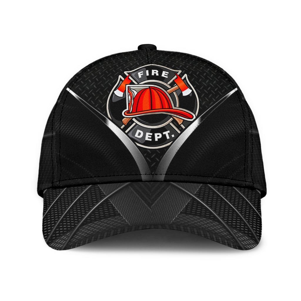 Blue Line Firefighter Pride Carbon Black Baseball Cap  Trucker Hats Custom Hats Gifts For Men & Women