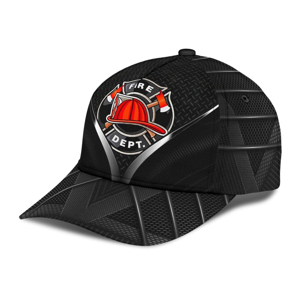 Blue Line Firefighter Pride Carbon Black Baseball Cap  Trucker Hats Custom Hats Gifts For Men & Women