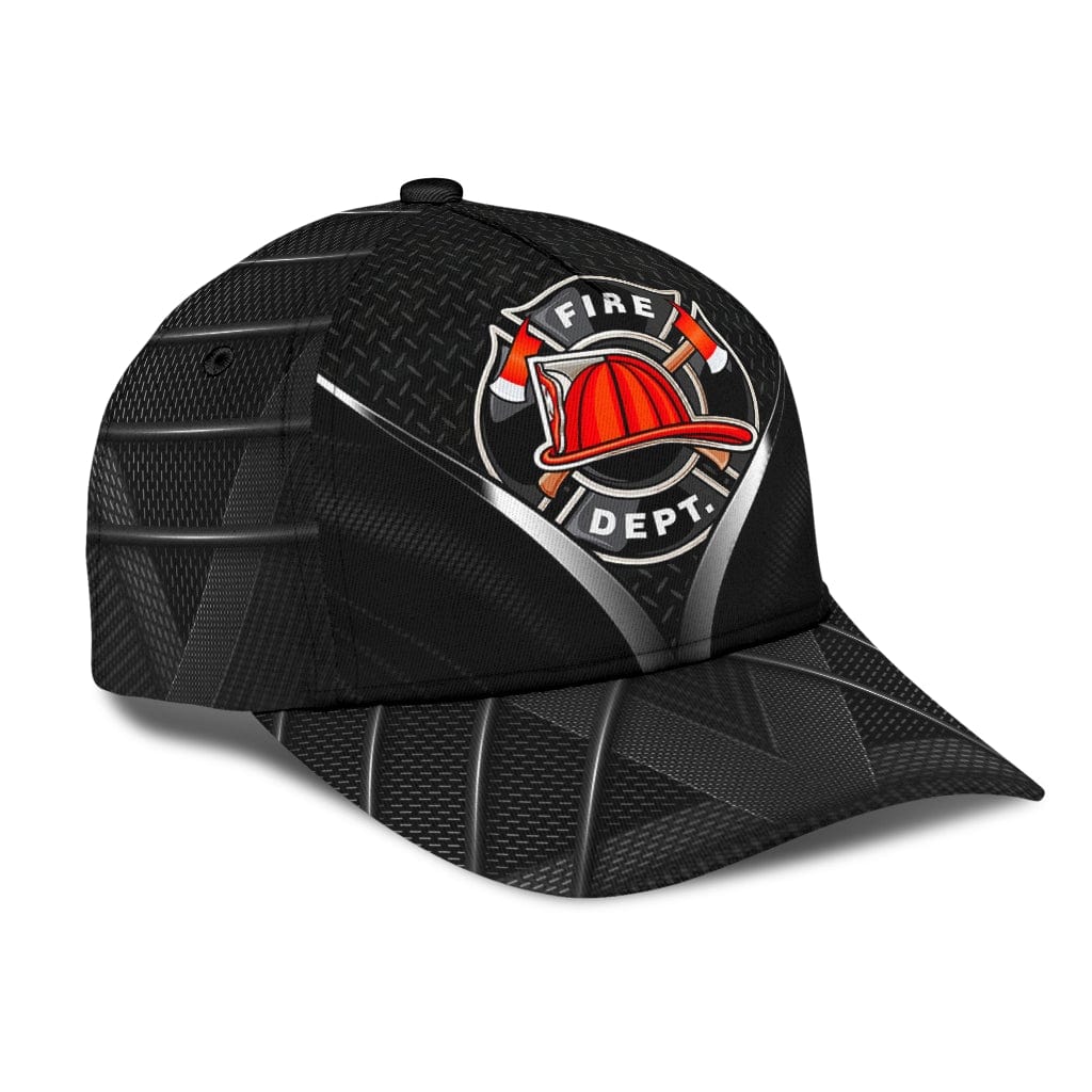 Blue Line Firefighter Pride Carbon Black Baseball Cap  Trucker Hats Custom Hats Gifts For Men & Women