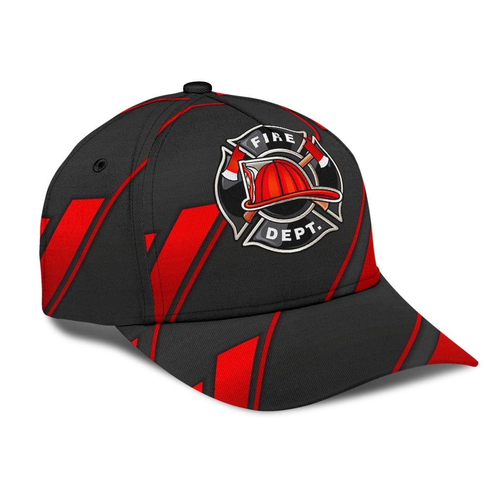 Blue Line Firefighter Pride Fire Dept Badge Red Line Baseball Cap  Trucker Hats Custom Hats Gifts For Men & Women