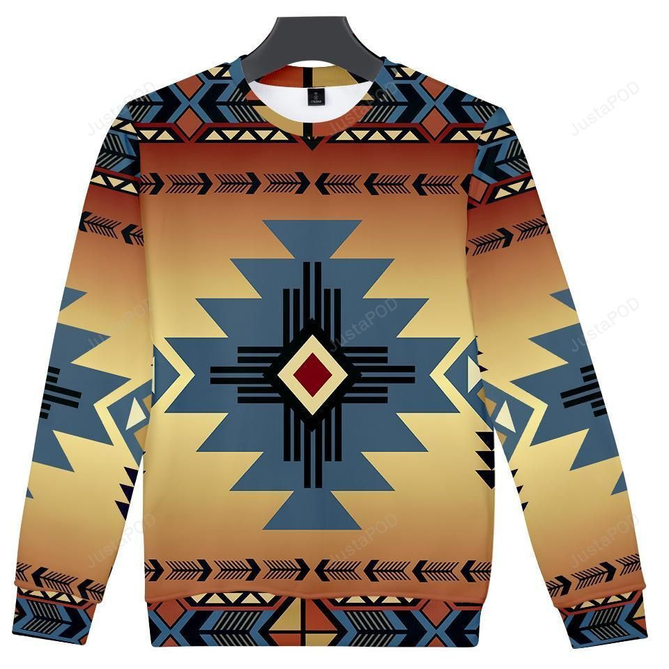 Blue Pearl Pattern Ugly Christmas Sweater Adult 3D Funny Matching for family