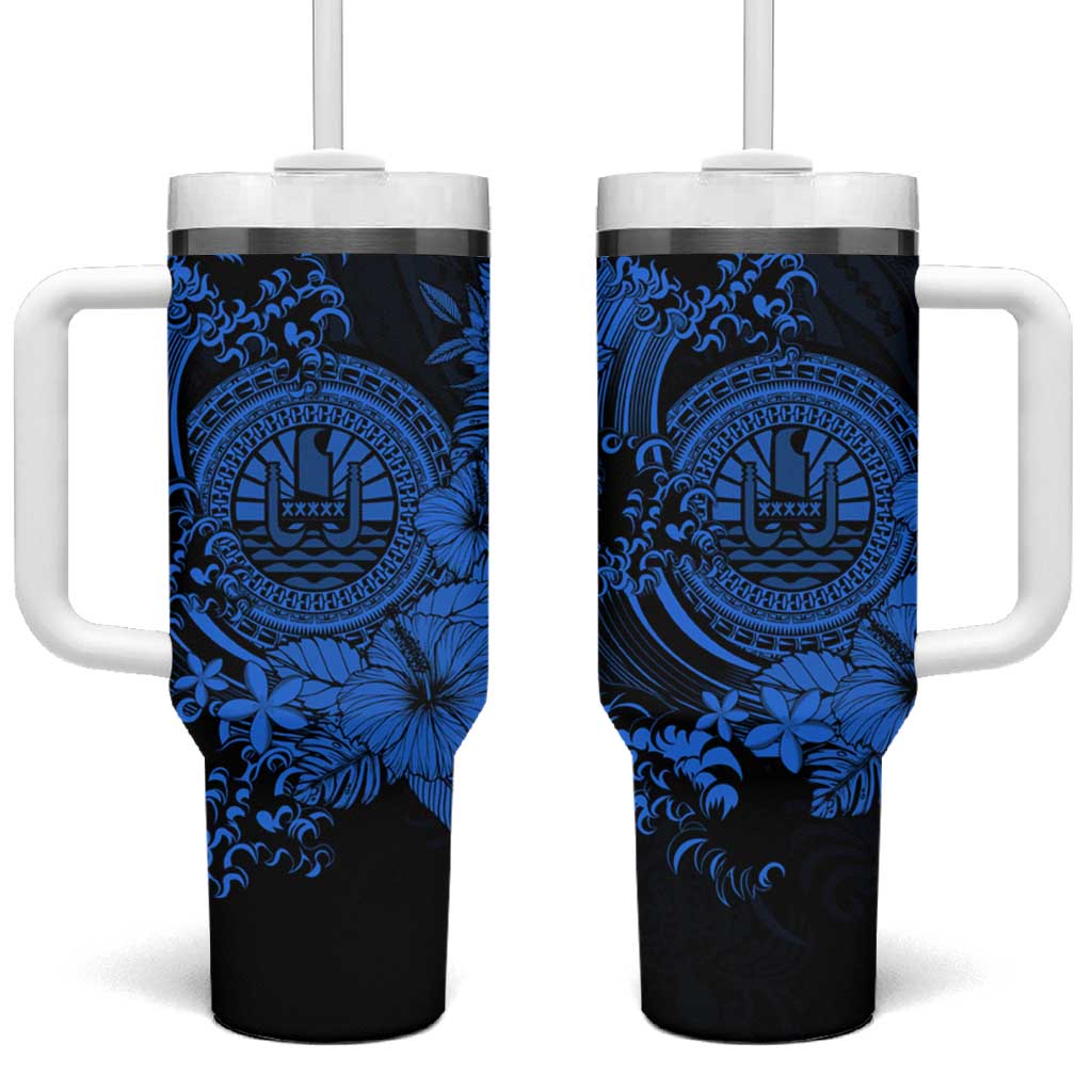 Blue Polynesian Tahiti Island The Wave of Water Custom Stanley Cup 40 oz 30 oz Tumbler With HandleTVC2301377