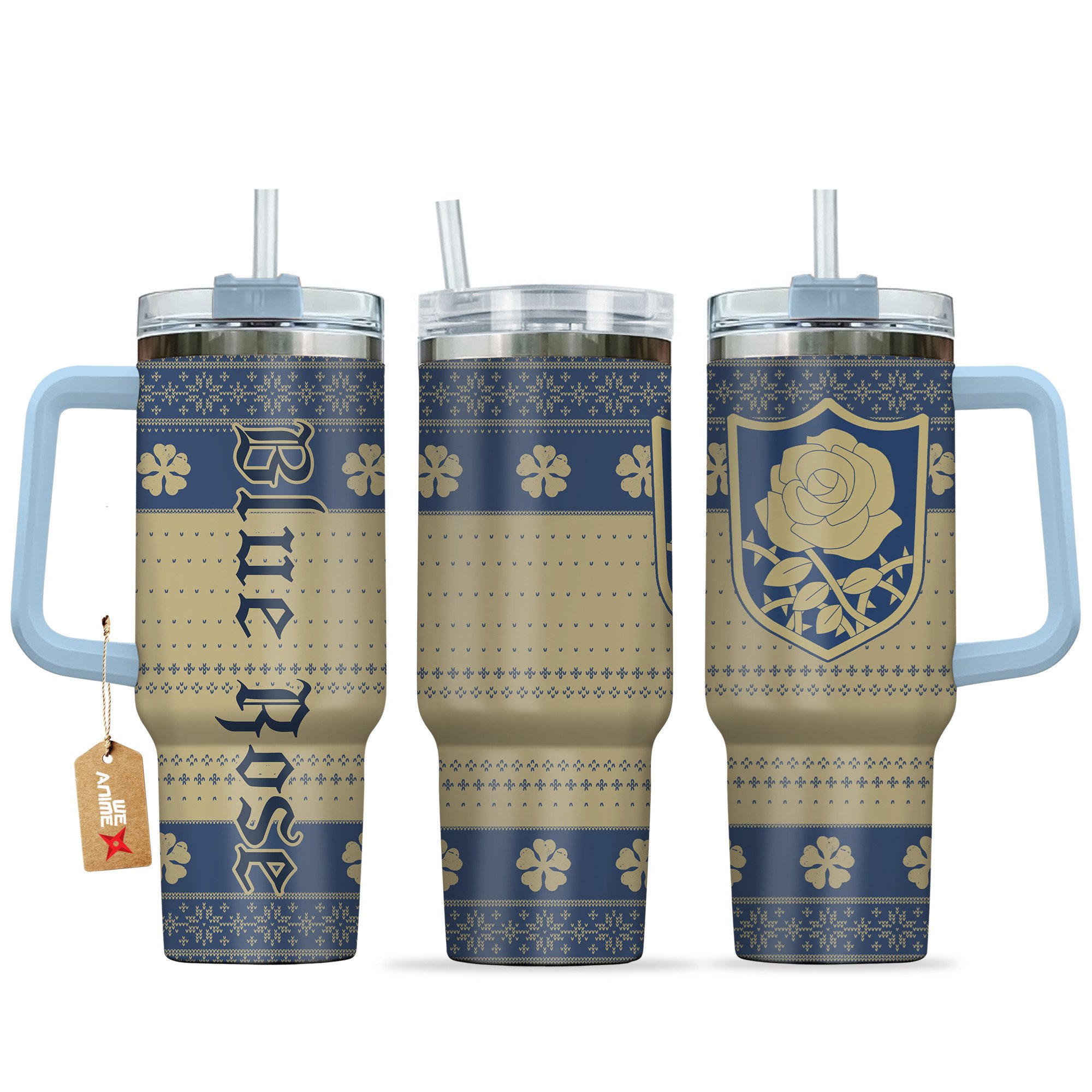 Blue Rose Black Clover Anime Custom Stanley Cup 40 oz 30 oz Tumbler With HandleTVC2301165