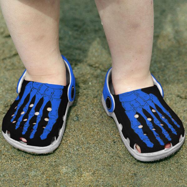 Blue Skeleton Crocs Crocband Clogs Shoes Comfortable For Men Women and Kids - Image 10