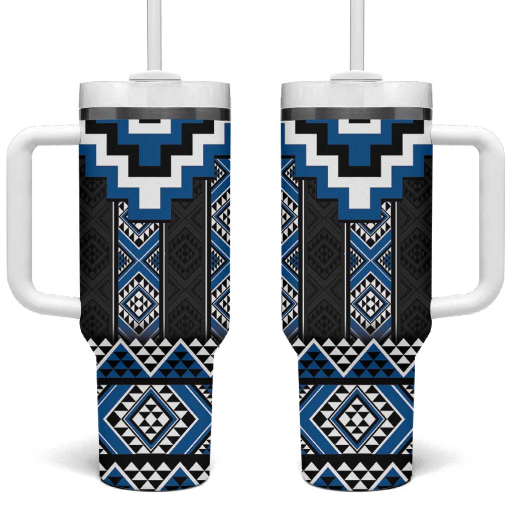 Blue Taniko Aotearoa Niho Taniwha Mix Poutama Custom Stanley Cup 40 oz 30 oz Tumbler With HandleTVC2301387