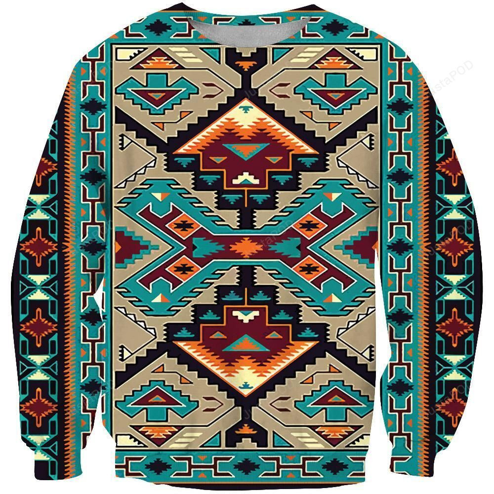 Blue Tribe Design Ugly Christmas Sweater Adult 3D Funny Matching for family