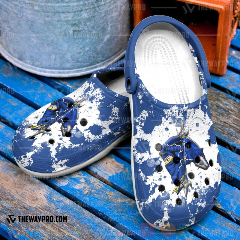 Blue Wolf Power Rangers Movie Crocs Crocband Clogs Shoes Comfortable For Men Women and Kids