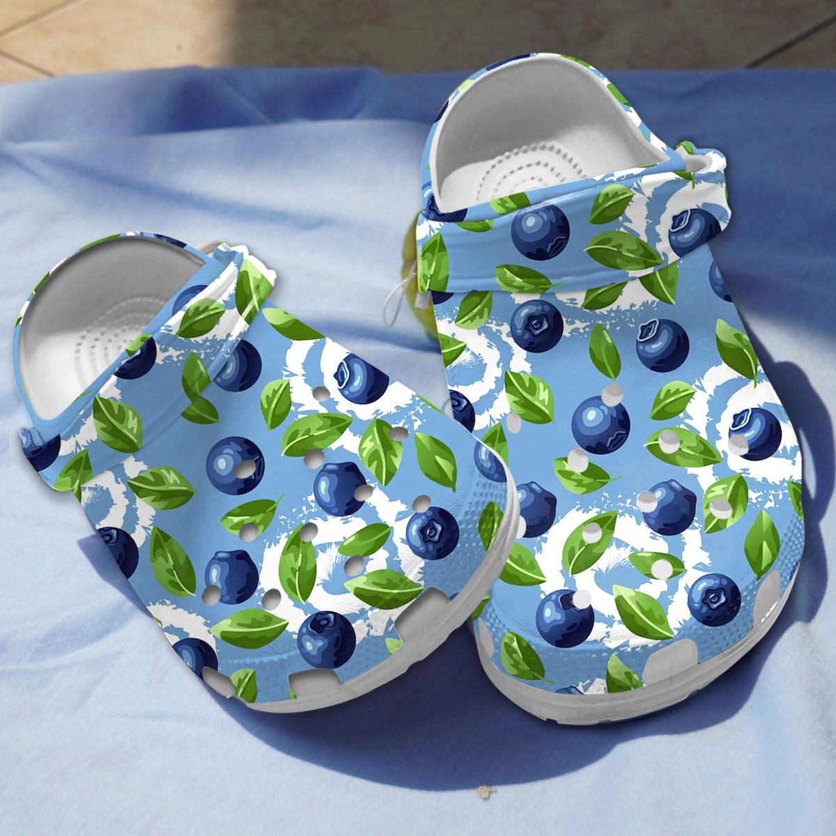 Blueberry Fruit Crocs Crocband Clogs Shoes Comfortable For Men Women and Kids