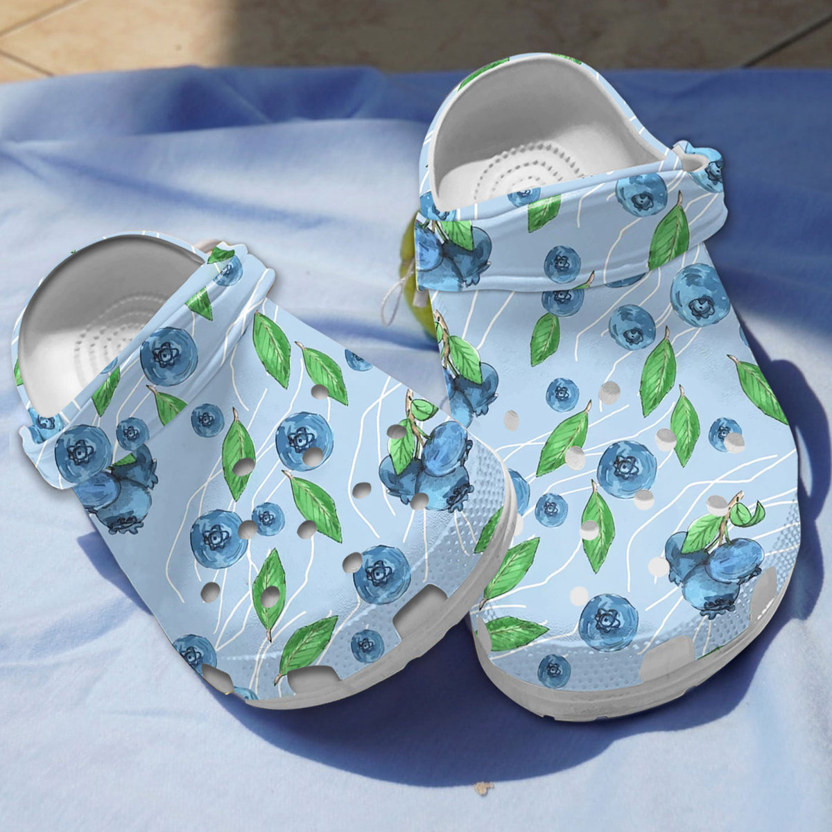 Blueberry Fruit Crocs Crocband Clogs Shoes Comfortable For Men Women and Kids