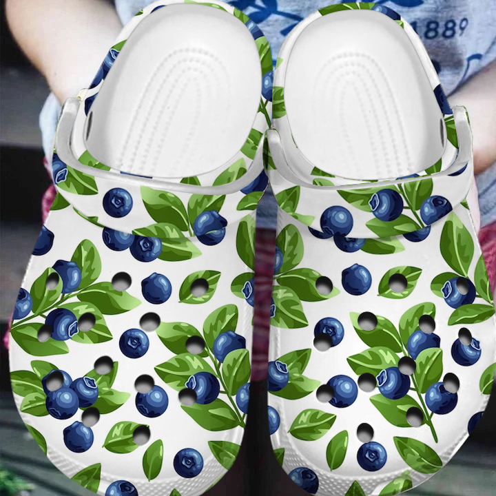 Blueberry Fruit Crocs Crocband Clogs Shoes Comfortable For Men Women and Kids - Image 3