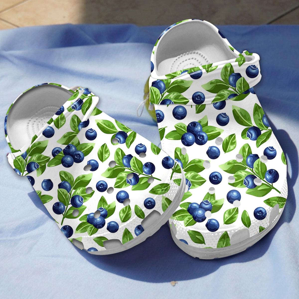 Blueberry Fruit Crocs Crocband Clogs Shoes Comfortable For Men Women and Kids