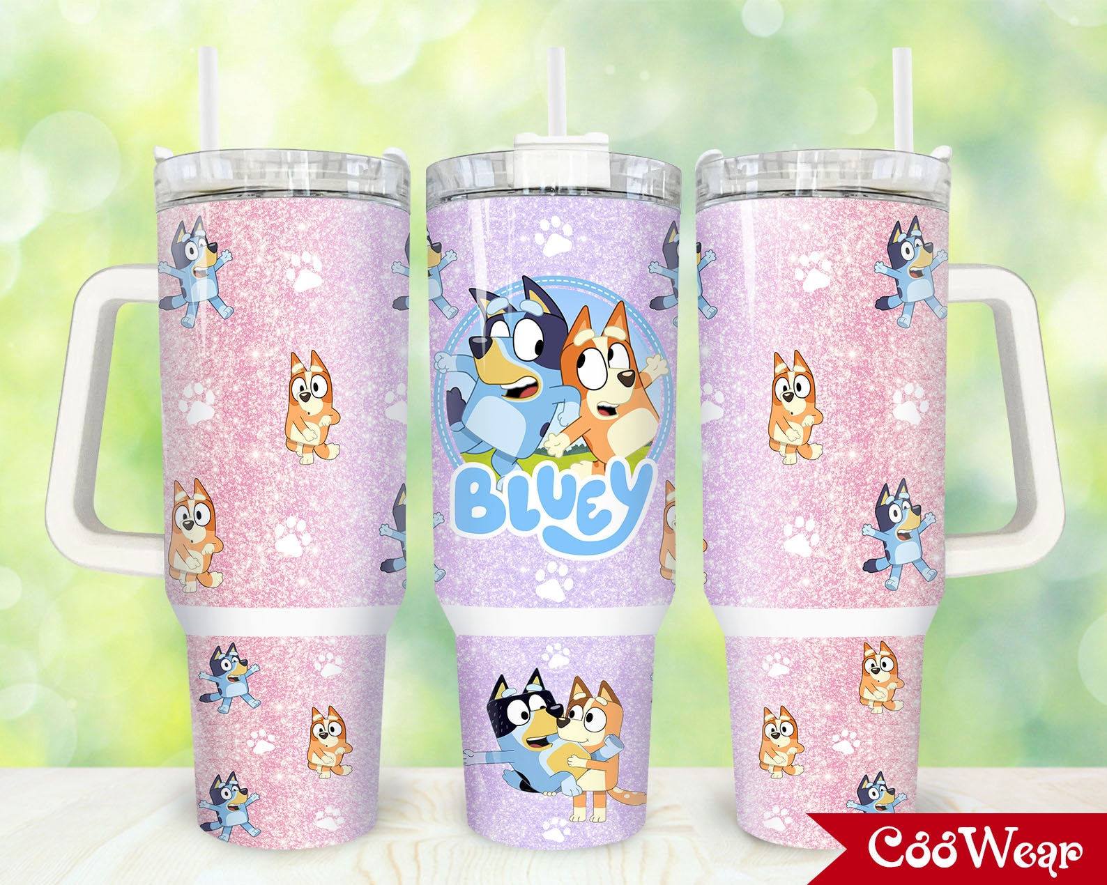 Bluey And Bingo Heeler Cartoon Custom Stanley Cup 40 oz 30 oz Tumbler With HandleTVC2301861