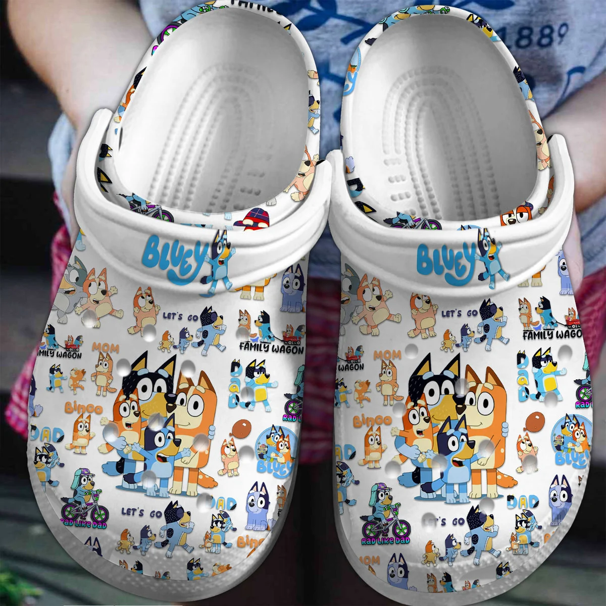 Bluey Cartoon Crocs Clogs Crocband Shoes Comfortable For Men Women and Kids