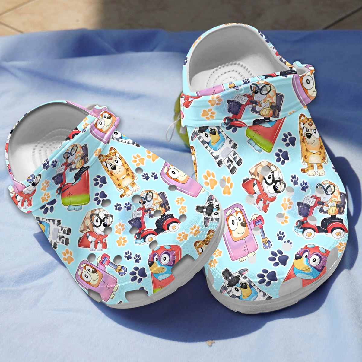 Bluey Cartoon Crocs Crocband Clogs Shoes Comfortable For Men Women and Kids