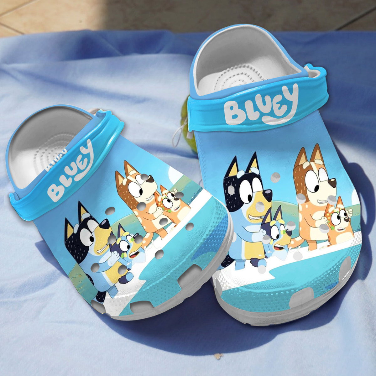 Bluey Cartoon Crocs Crocband Clogs Shoes Comfortable For Men Women and Kids