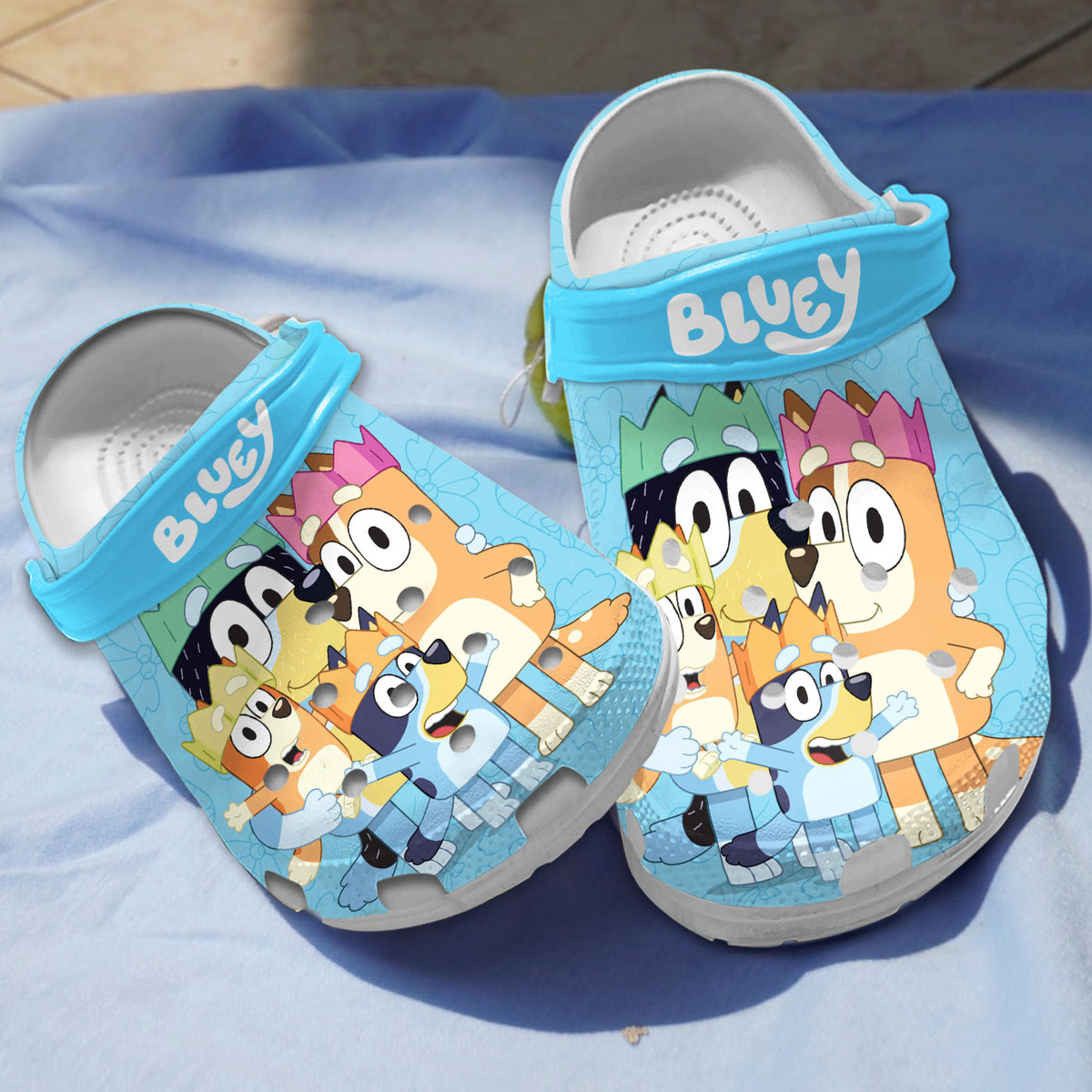 Bluey Cartoon Crocs Crocband Clogs Shoes Comfortable For Men Women and Kids