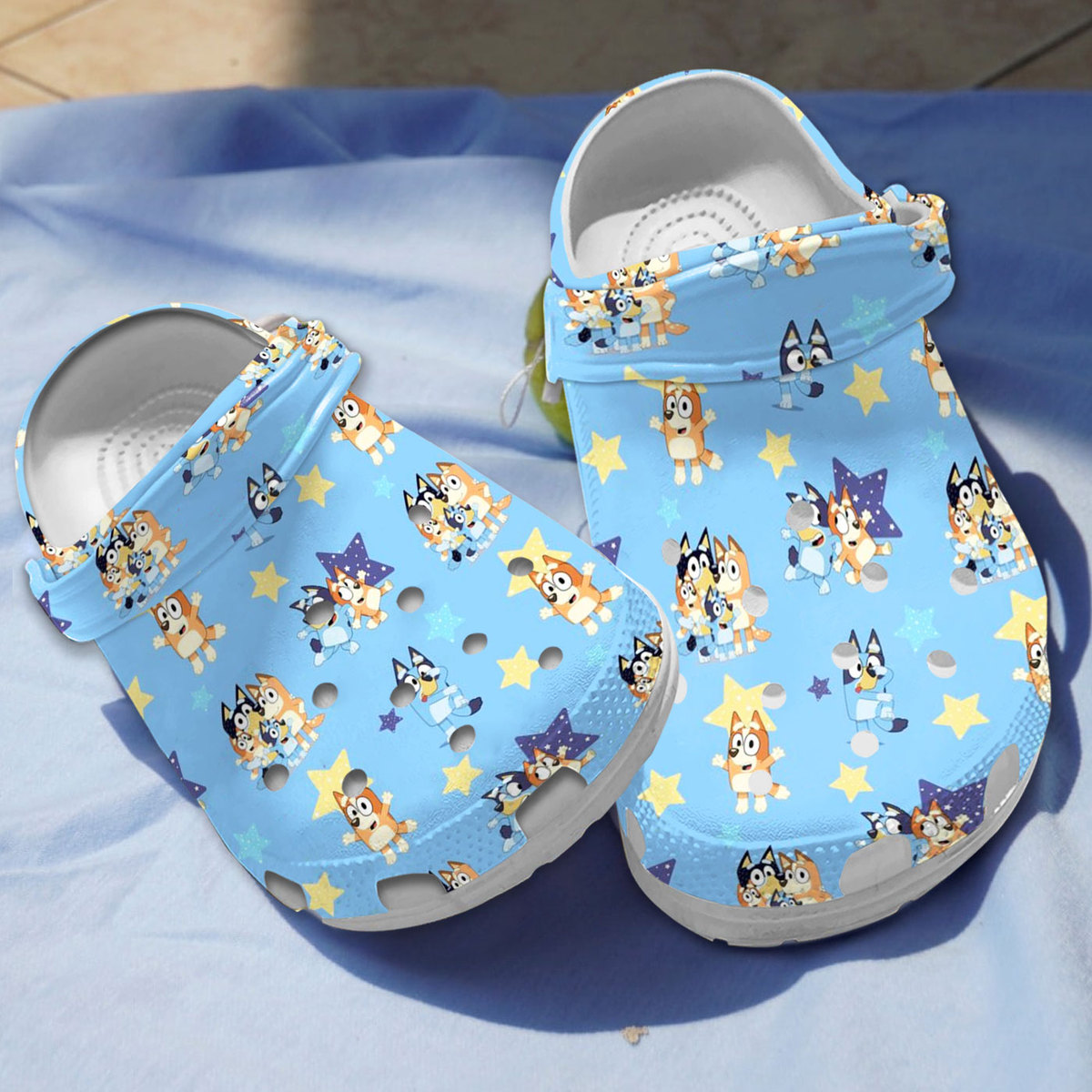 Bluey Cartoon Crocs Crocband Clogs Shoes Comfortable For Men Women and Kids