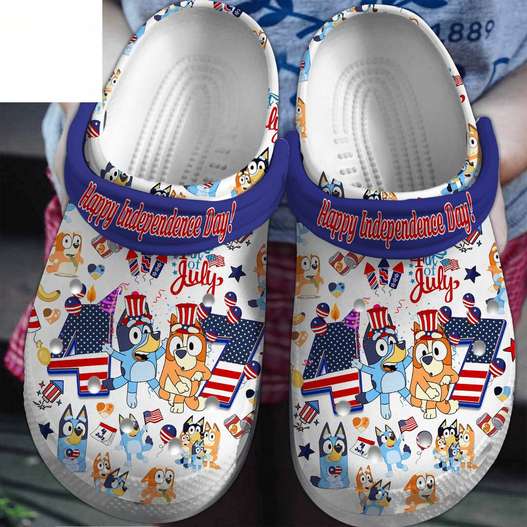 Bluey Cartoon Crocs Crocband Clogs Shoes Comfortable For Men Women and Kids