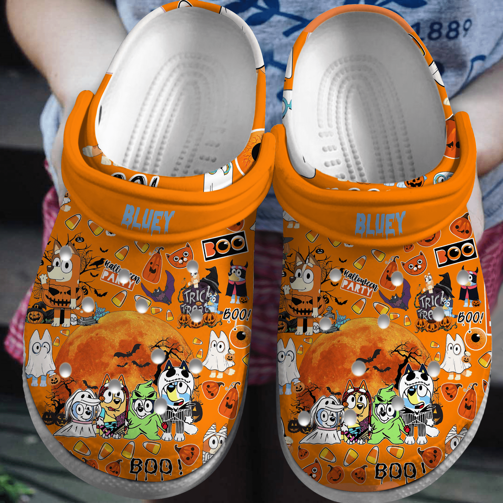 Bluey Cartoon Crocs Crocband Clogs Shoes Comfortable For Men Women and Kids