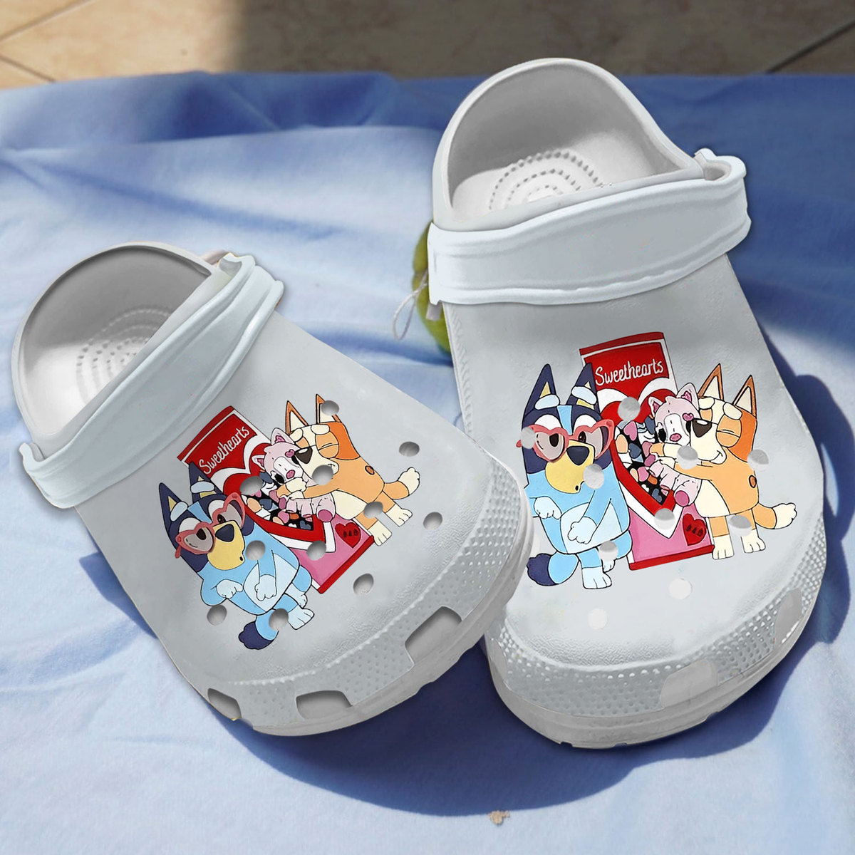 Bluey Cartoon Crocs Crocband Clogs Shoes Comfortable For Men Women and Kids