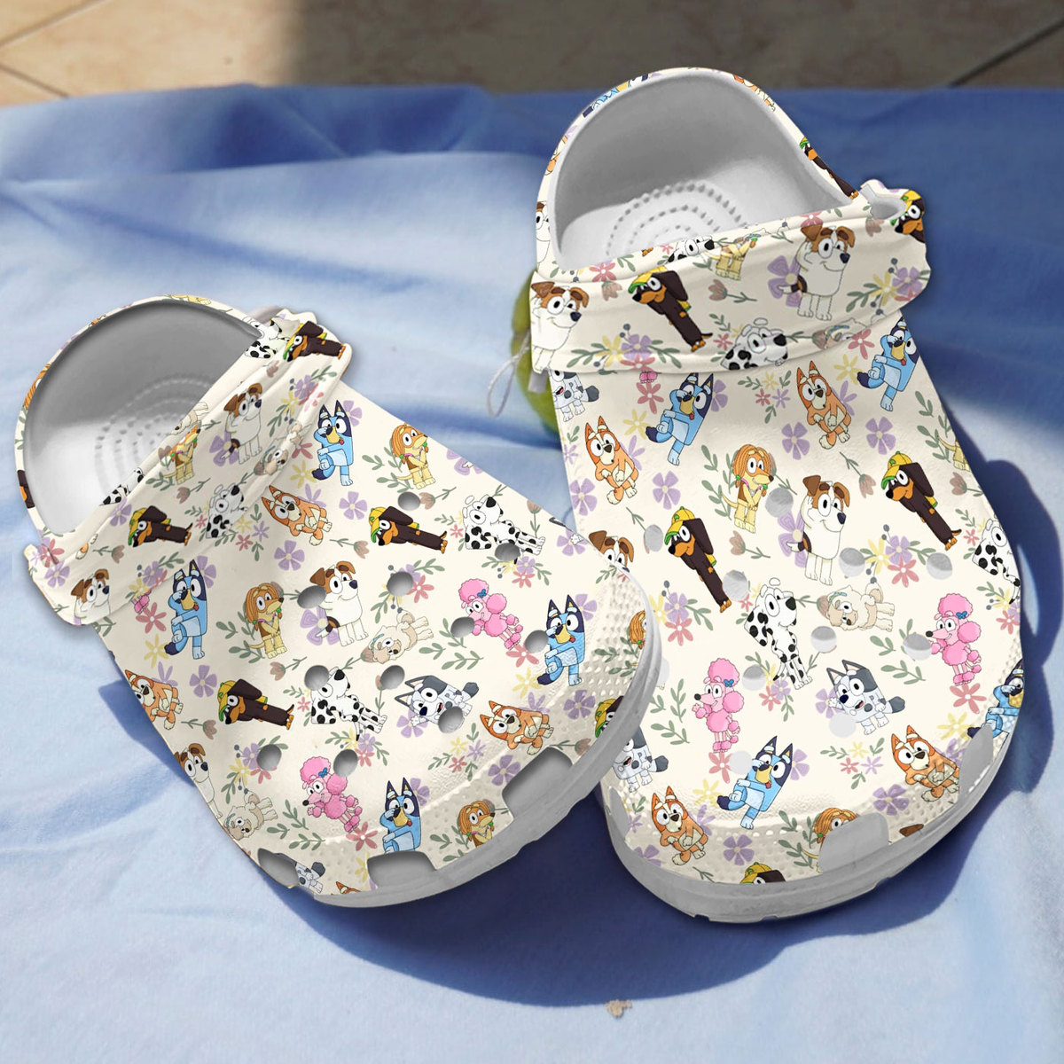 Bluey Cartoon Crocs Crocband Clogs Shoes Comfortable For Men Women and Kids