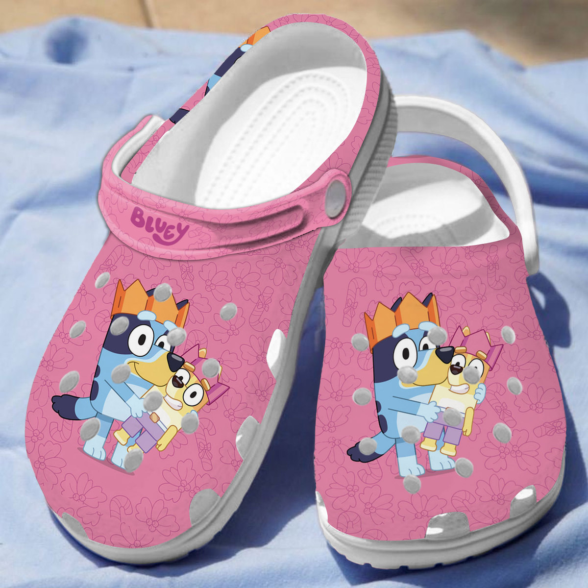 Bluey Cartoon Crocs Crocband Clogs Shoes Comfortable For Men Women and Kids - Image 3