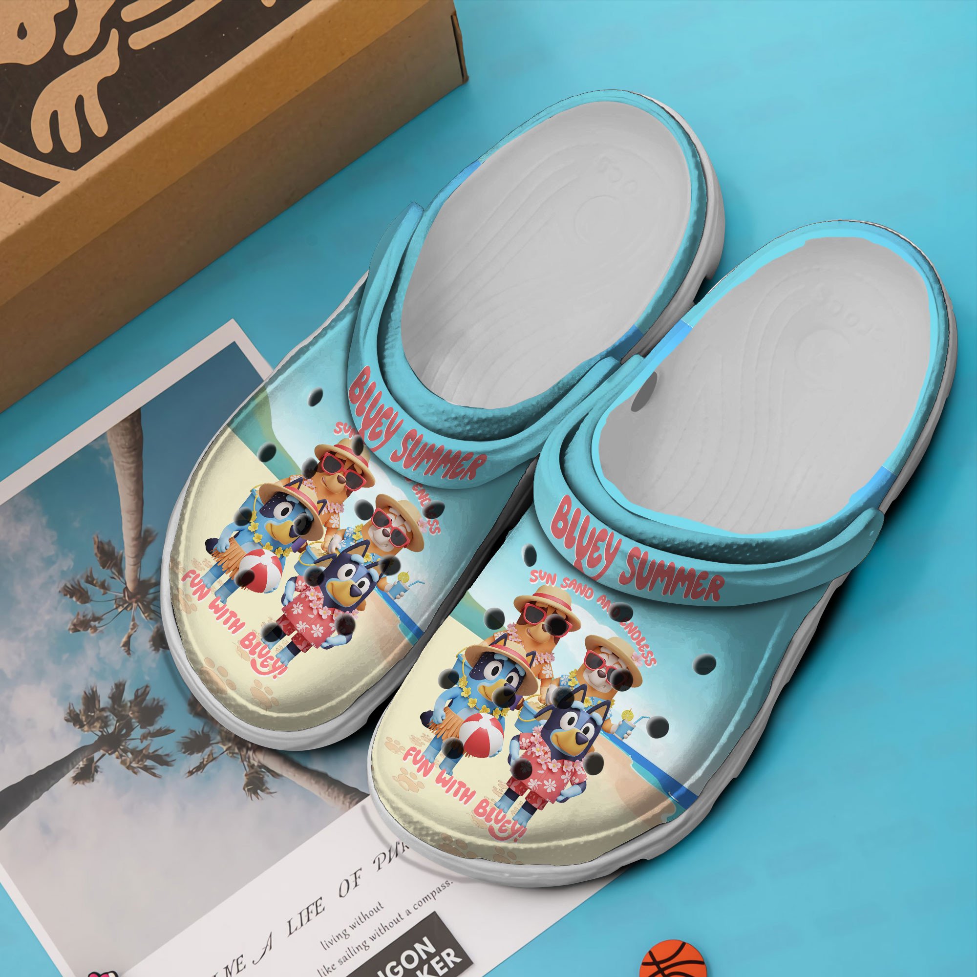 Bluey Cartoon Crocs Crocband Clogs Shoes Comfortable For Men Women and Kids