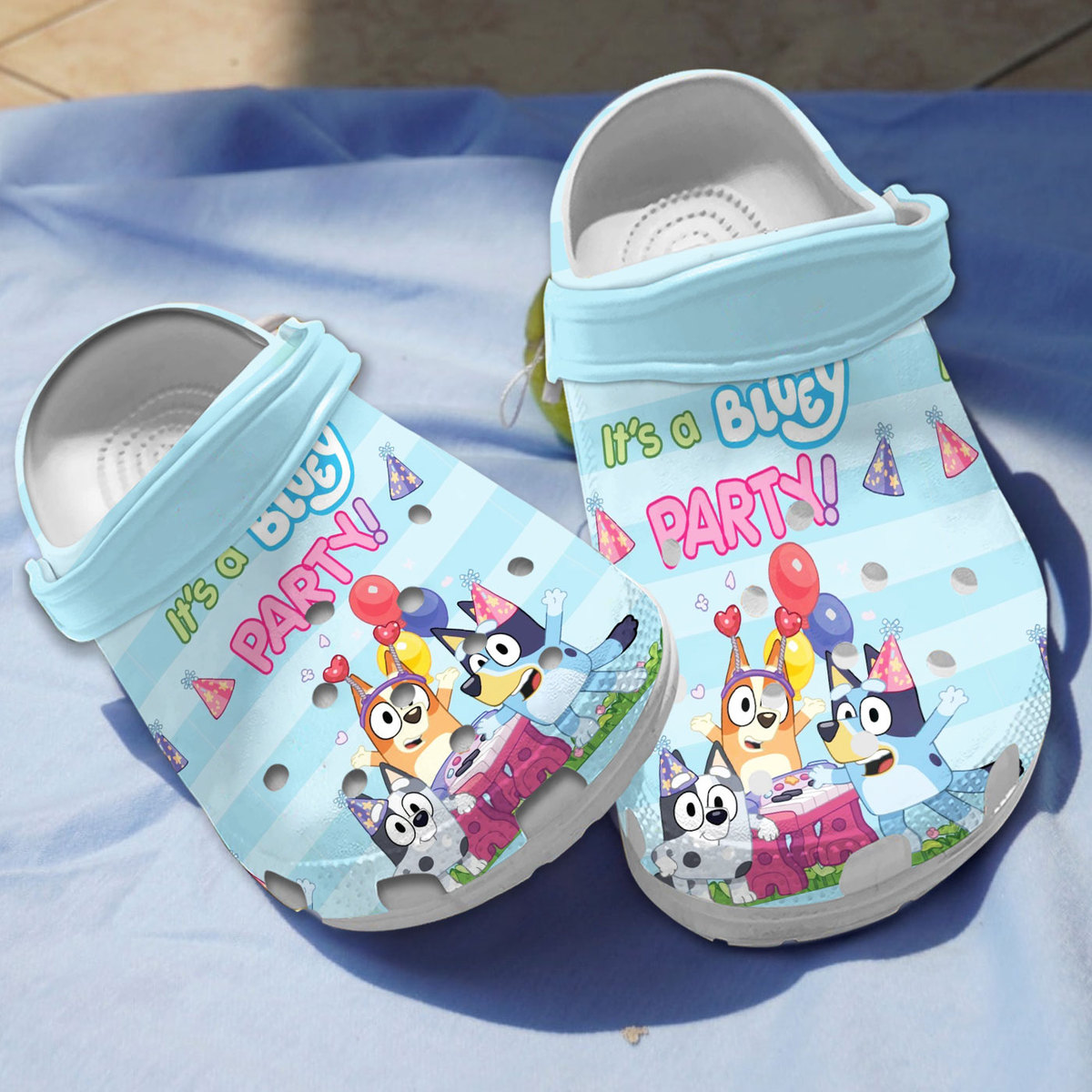 Bluey Cartoon Crocs Crocband Clogs Shoes Comfortable For Men Women and Kids